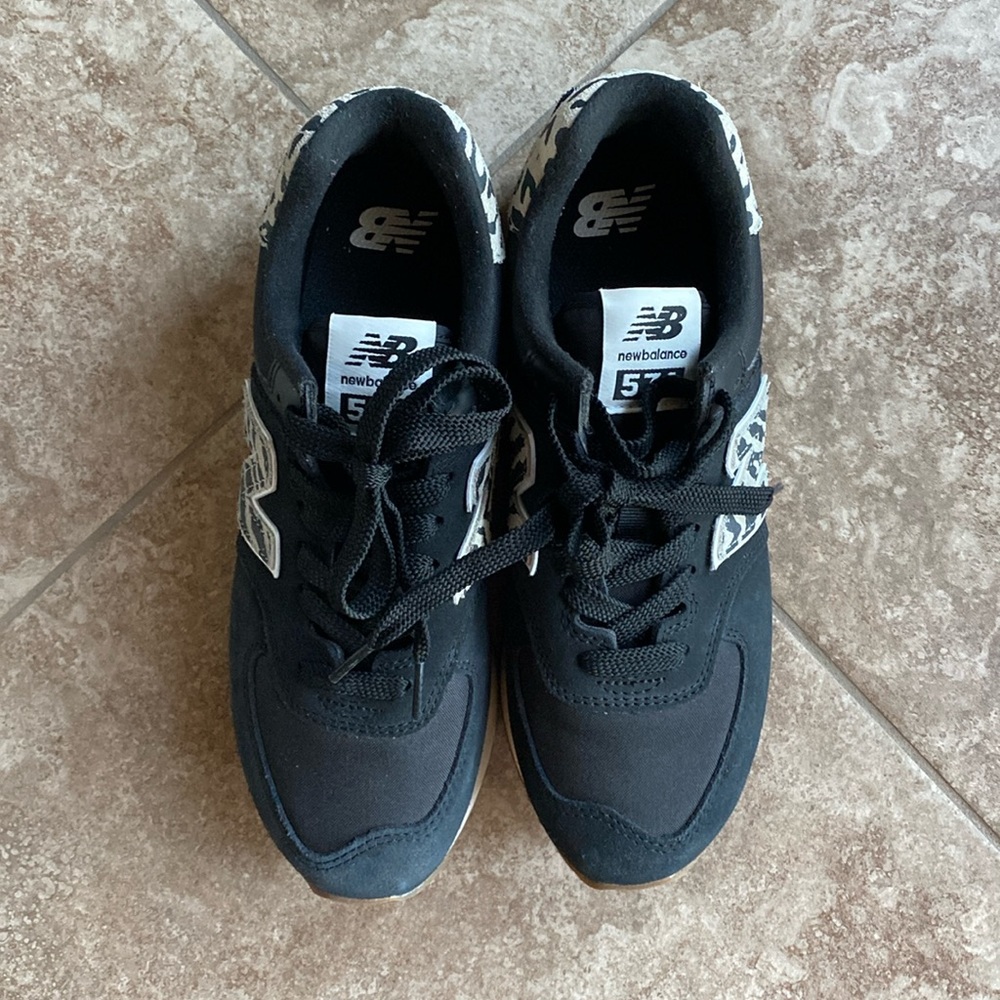 New Balance 574 Plus
Black Animal Print (Women's)- US 8.5